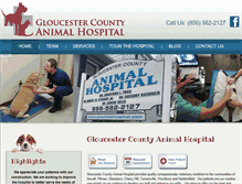 Tablet Screenshot of gcanimalhospital.com